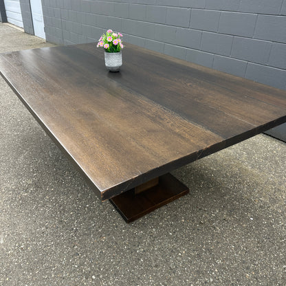 Large Solid Walnut Dining Table