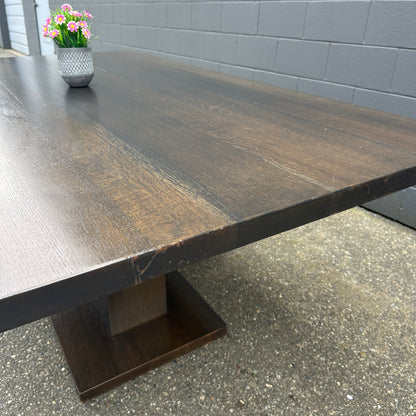 Large Solid Walnut Dining Table