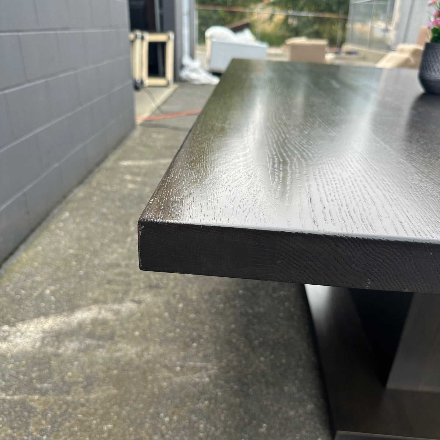 Large Solid Walnut Dining Table