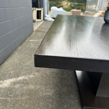 Large Solid Walnut Dining Table