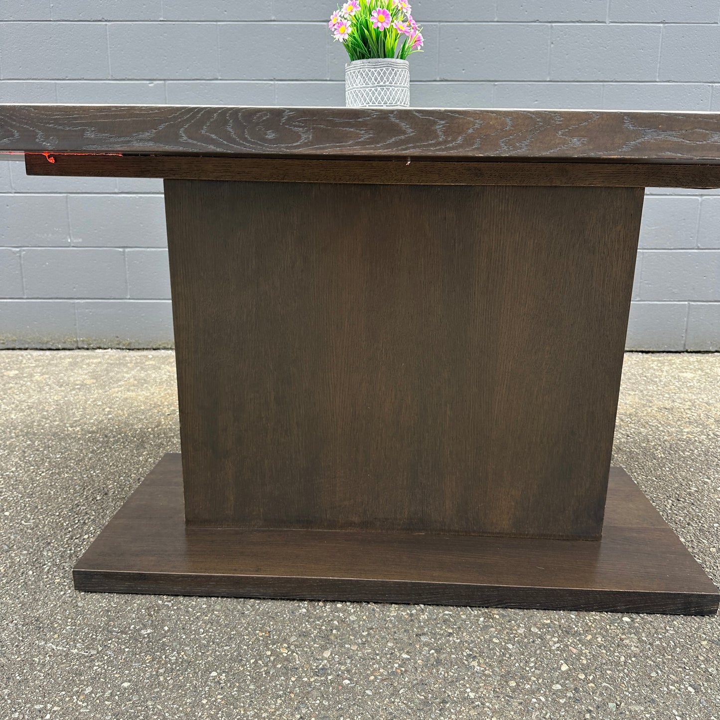 Large Solid Walnut Dining Table