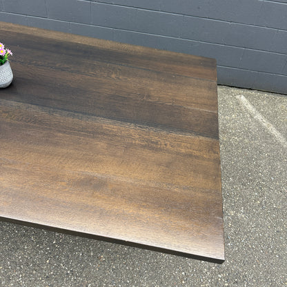 Large Solid Walnut Dining Table
