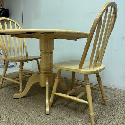 Drop-Leaf Dinette Set with 2 Chairs