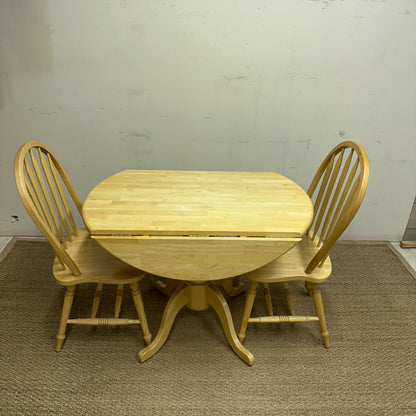 Drop-Leaf Dinette Set with 2 Chairs