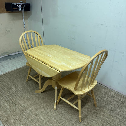 Drop-Leaf Dinette Set with 2 Chairs