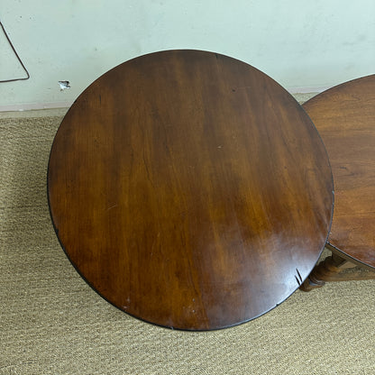 Vintage-Style Oval Coffee Table + Side Table