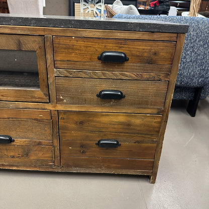 Crate & Barrel Bluestone Reclaimed Wood Media Console