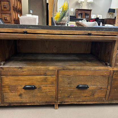 Crate & Barrel Bluestone Reclaimed Wood Media Console