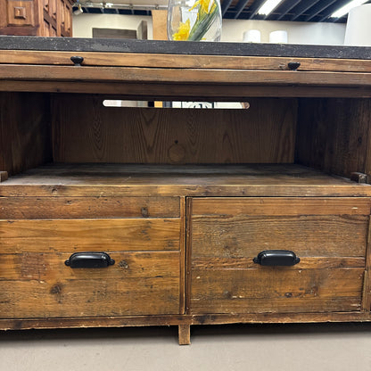 Crate & Barrel Bluestone Reclaimed Wood Media Console