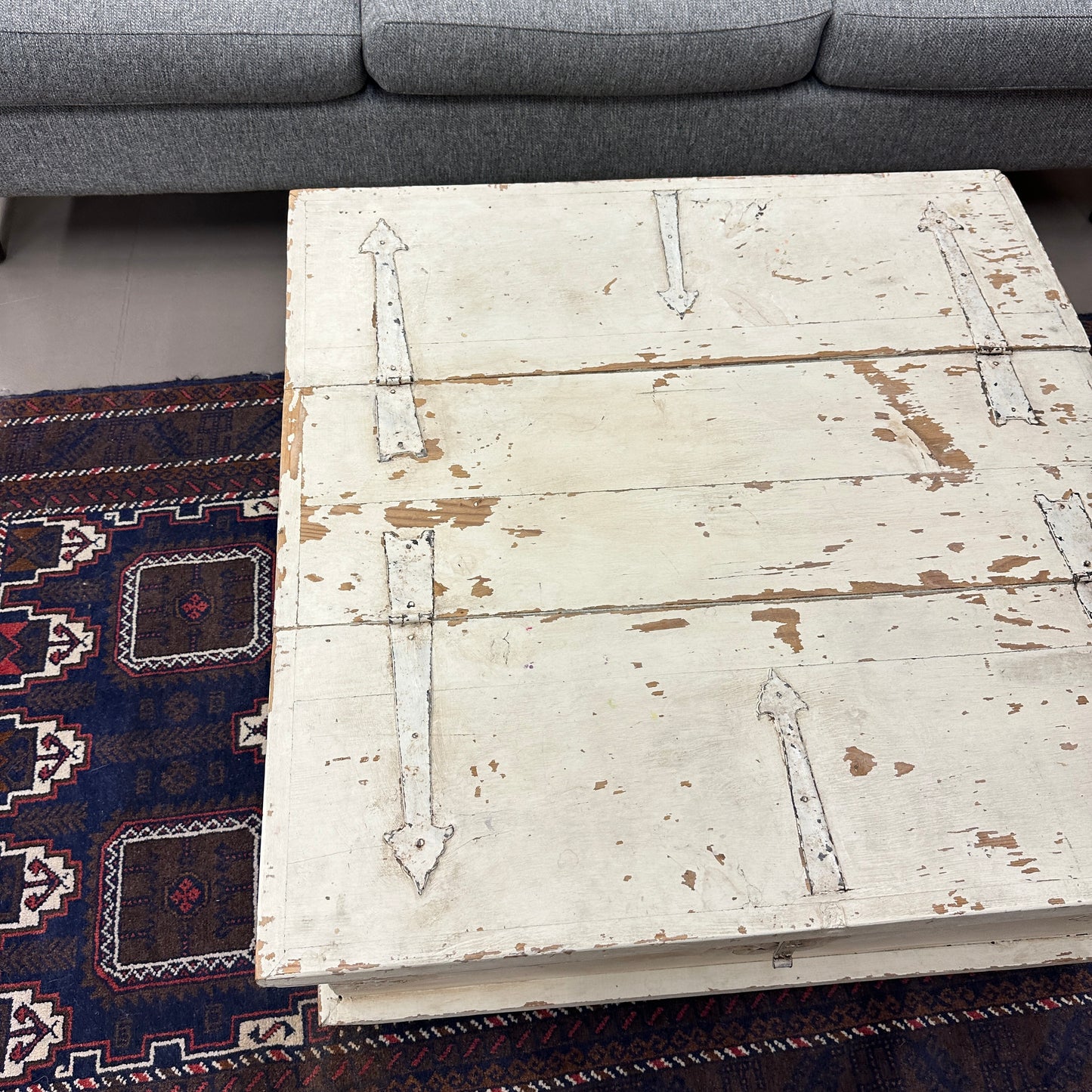 White Shabby Chic Wood Coffee Table