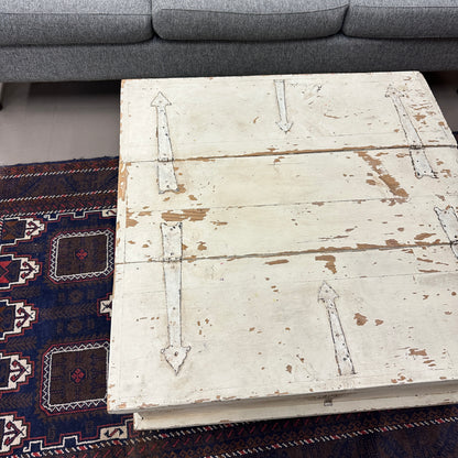 White Shabby Chic Wood Coffee Table