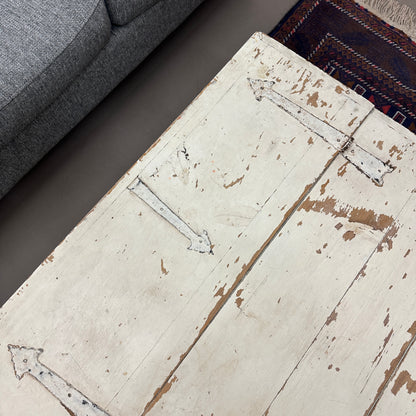 White Shabby Chic Wood Coffee Table