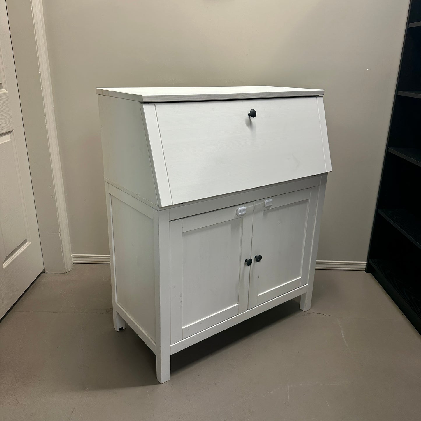 Hemnes White Secretary Desk