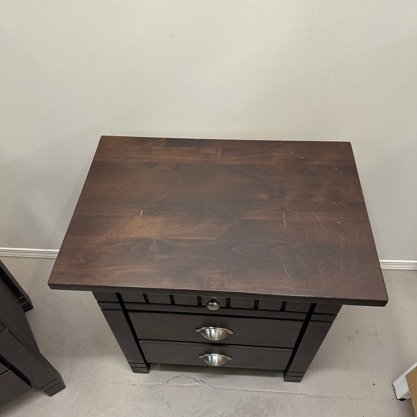 Solid Wood Dark Nighstands (set of 2)