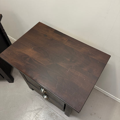 Solid Wood Dark Nighstands (set of 2)