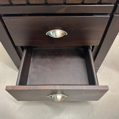 Solid Wood Dark Nighstands (set of 2)