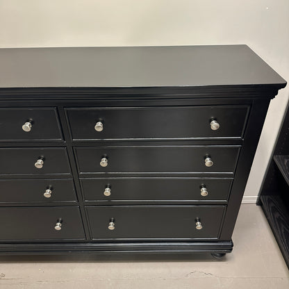 Black Modern 6 Drawers Dresser