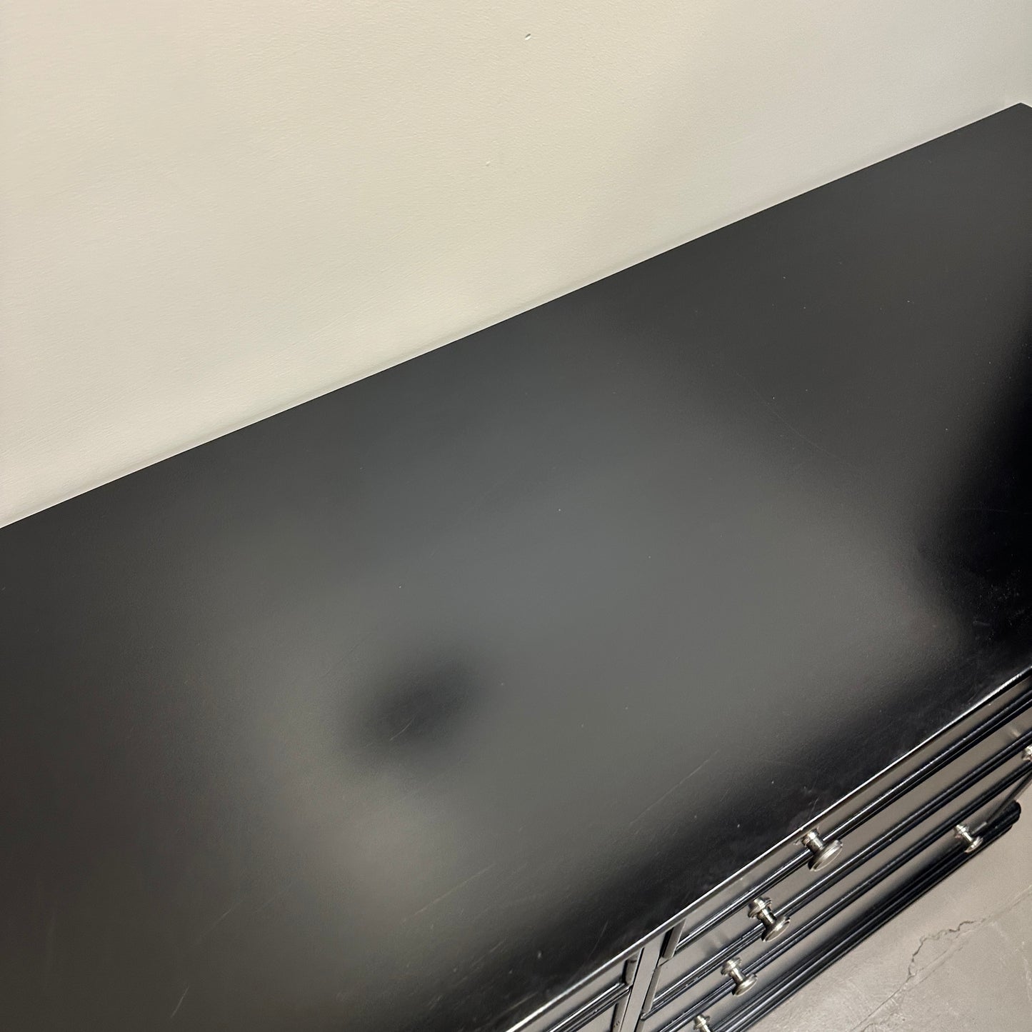 Black Modern 6 Drawers Dresser & Nightstand