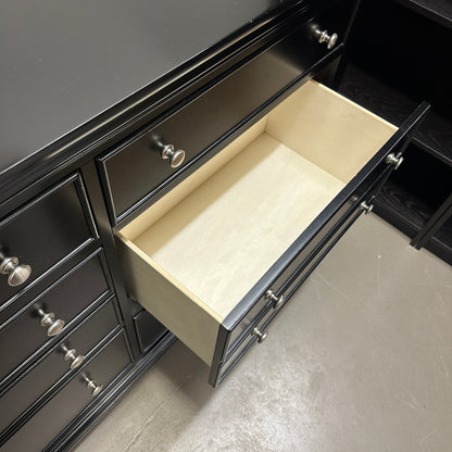 Black Modern 6 Drawers Dresser