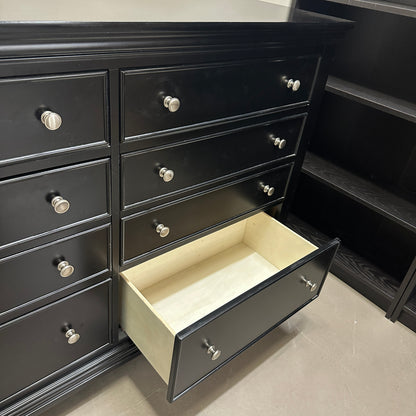 Black Modern 6 Drawers Dresser