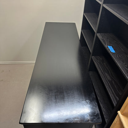 Black Modern 6 Drawers Dresser & Nightstand