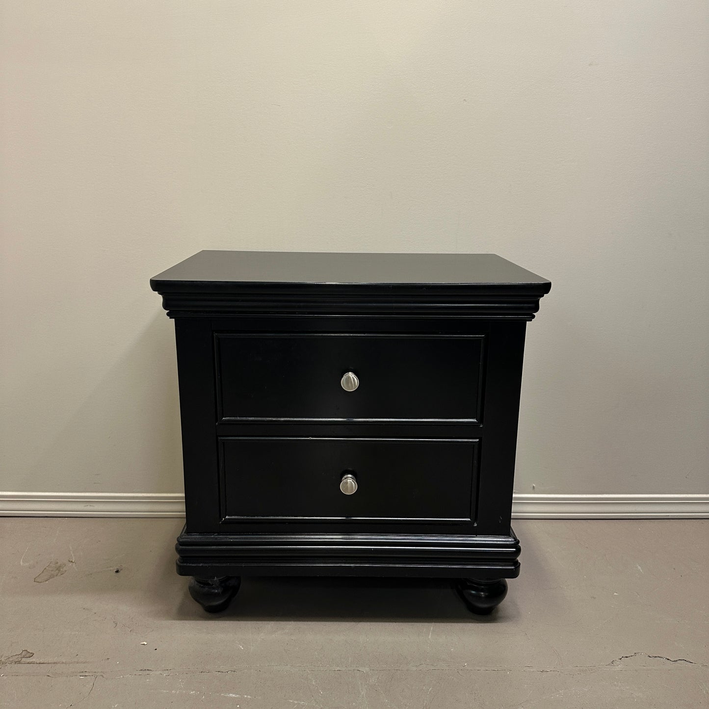 Black Modern Nightstand