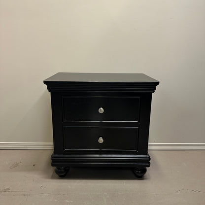 Black Modern Nightstand