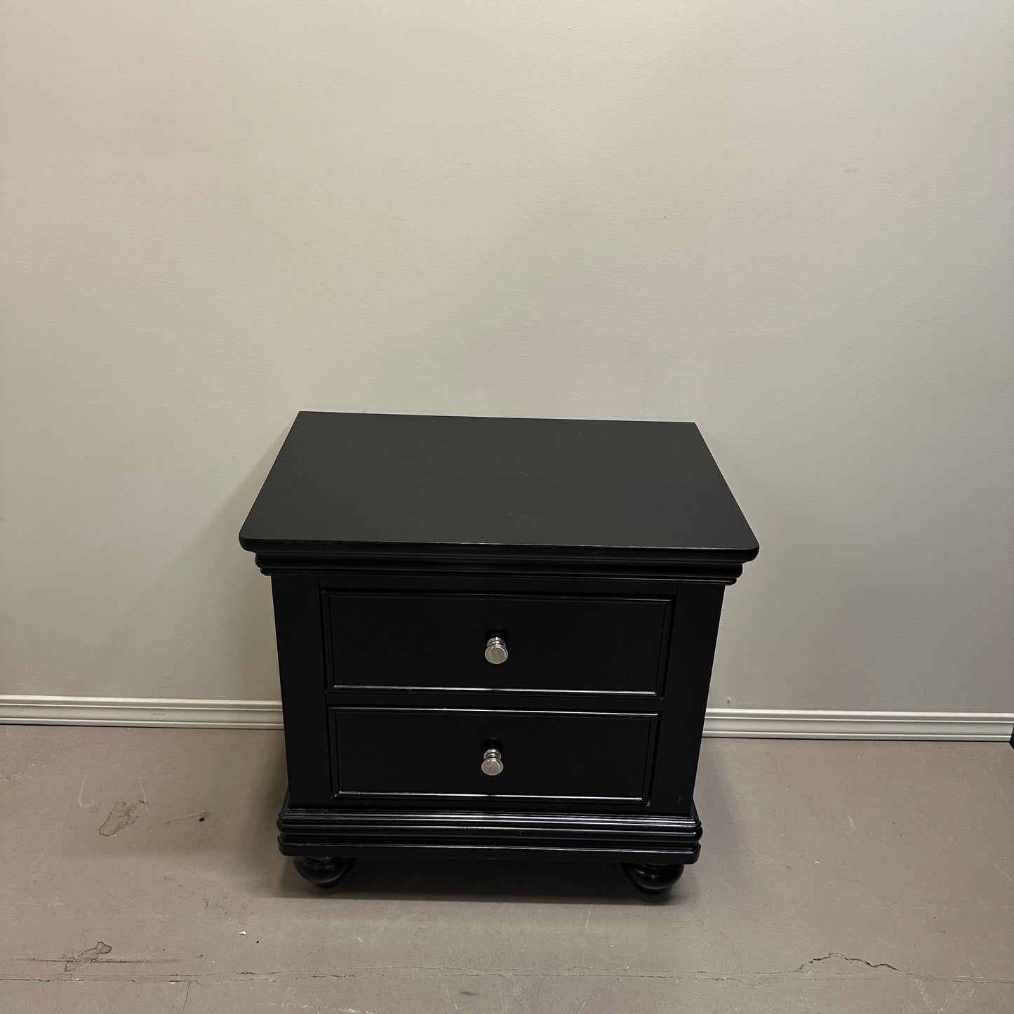 Black Modern Nightstand