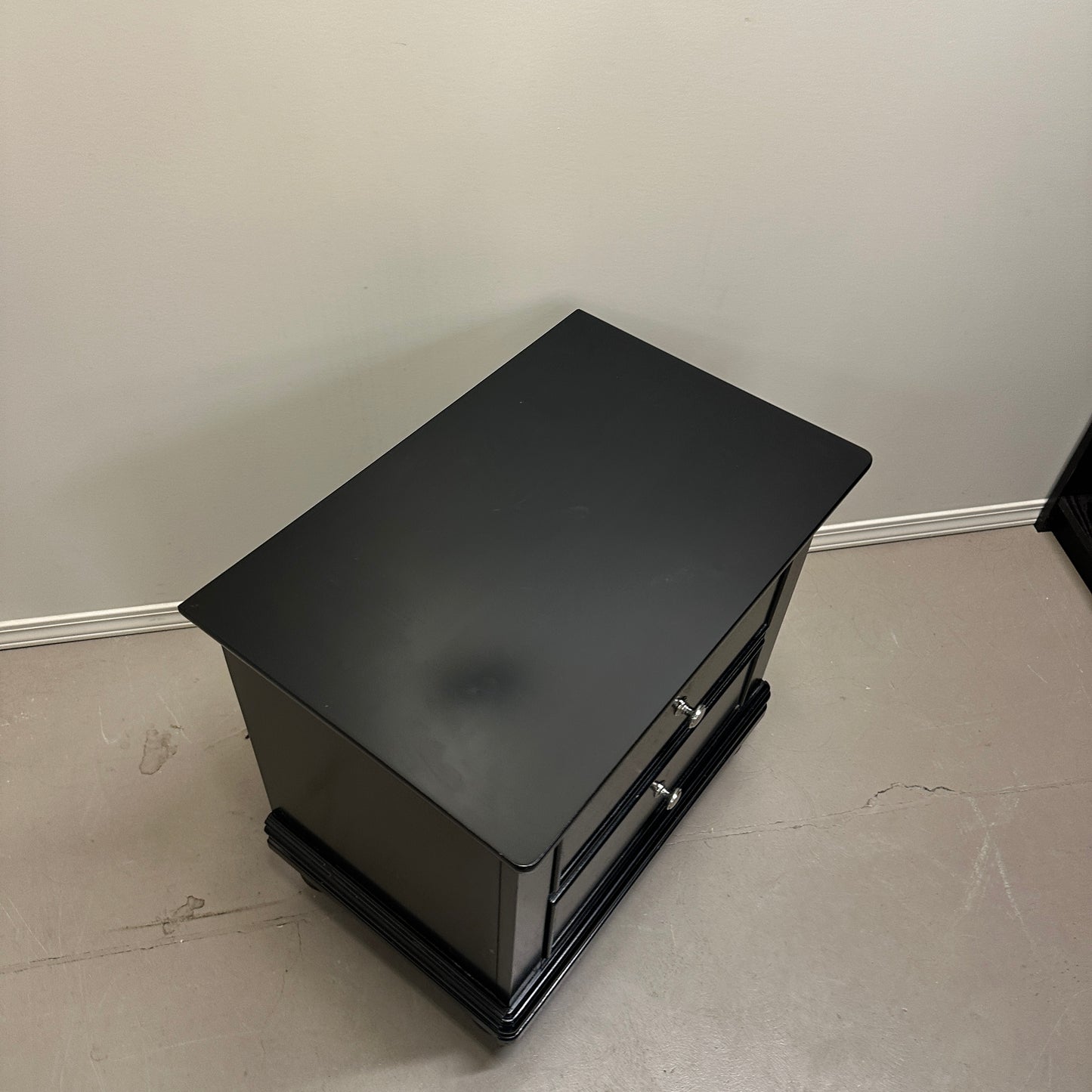 Black Modern Nightstand