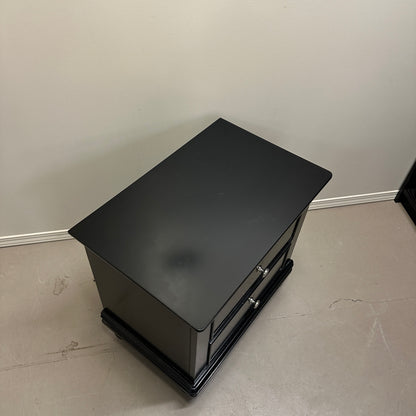 Black Modern Nightstand