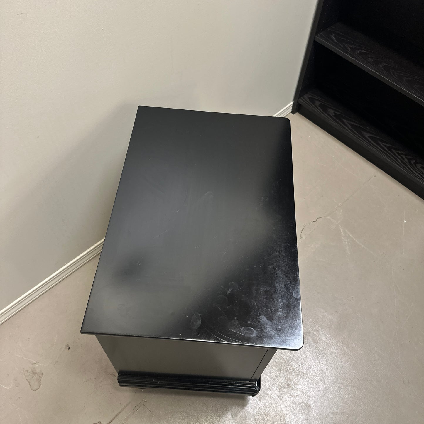 Black Modern Nightstand