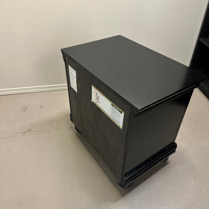Black Modern Nightstand