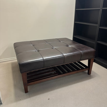 La-Z-Boy Brown Leather Ottoman