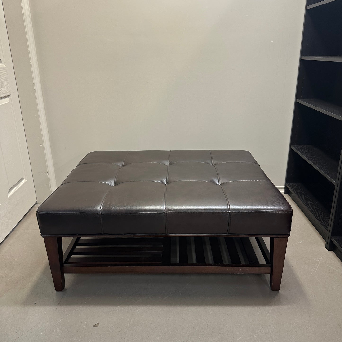 La-Z-Boy Brown Leather Ottoman