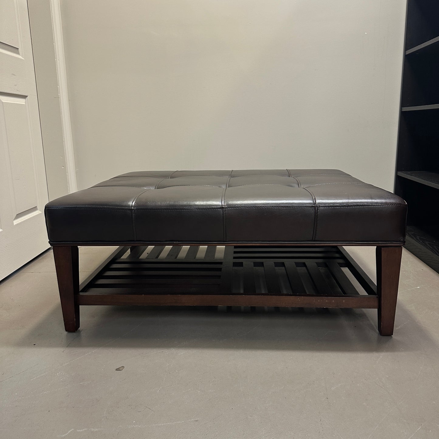 La-Z-Boy Brown Leather Ottoman