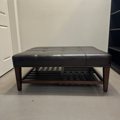 La-Z-Boy Brown Leather Ottoman
