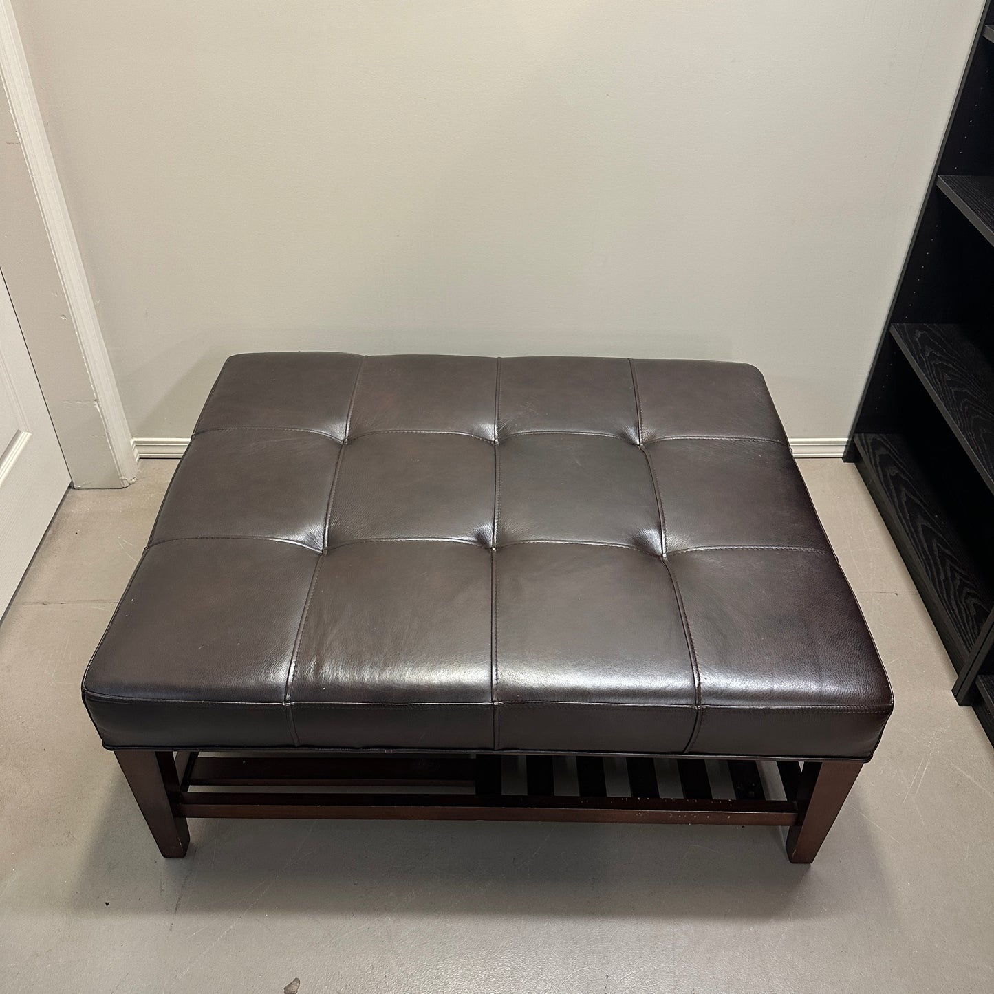 La-Z-Boy Brown Leather Ottoman