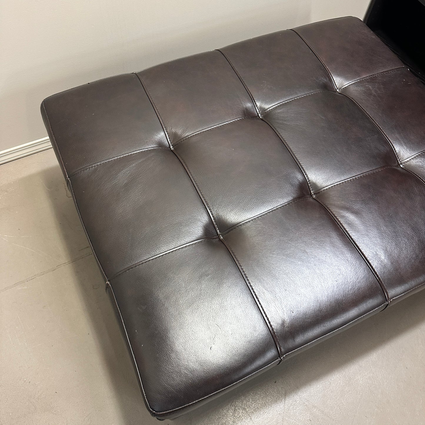 La-Z-Boy Brown Leather Ottoman