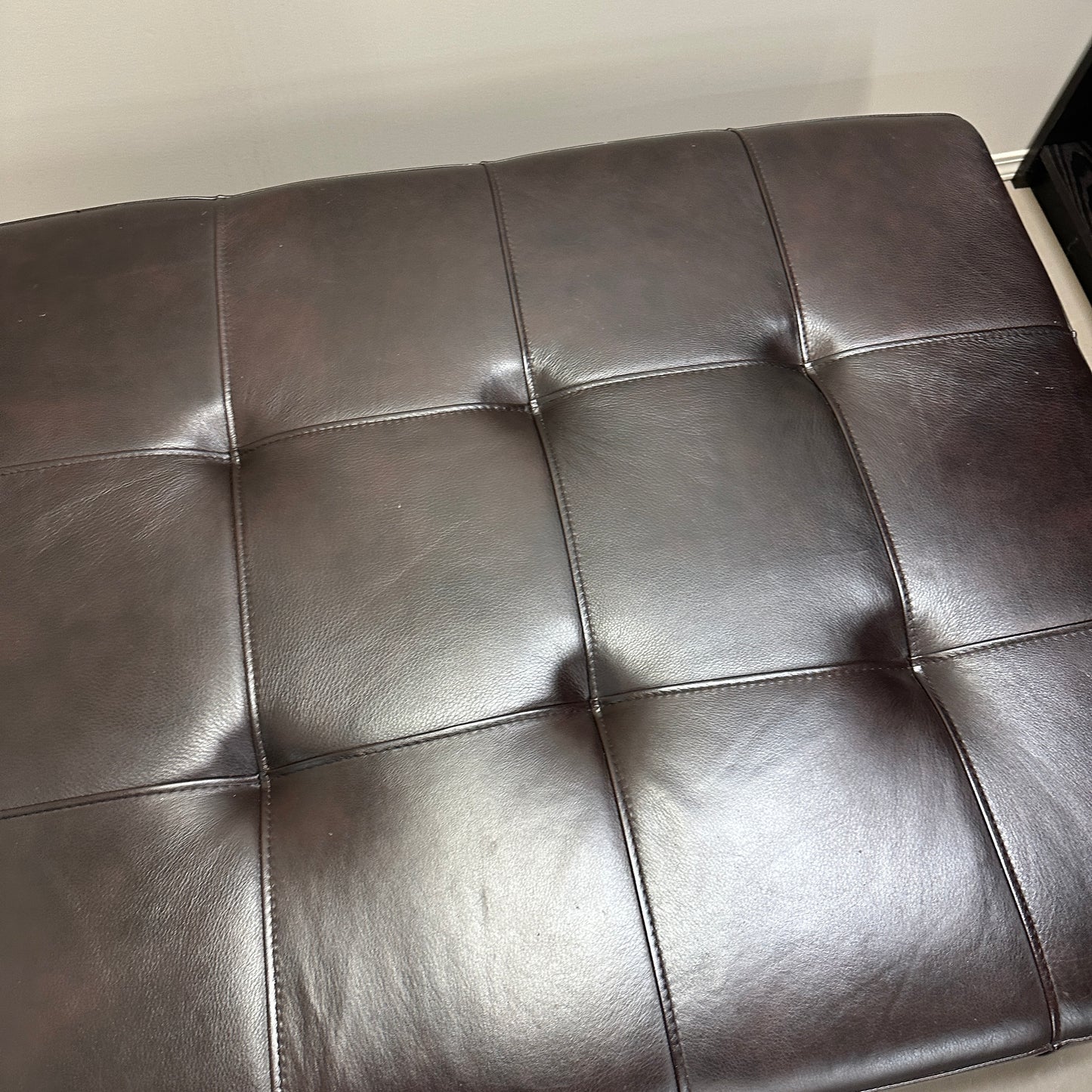 La-Z-Boy Brown Leather Ottoman