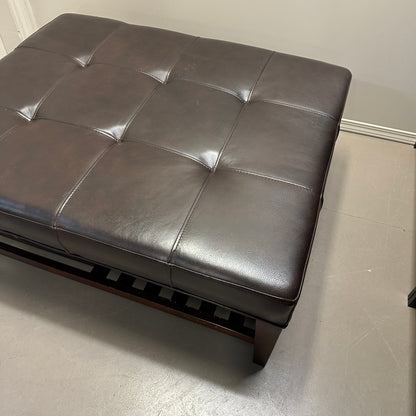 La-Z-Boy Brown Leather Ottoman