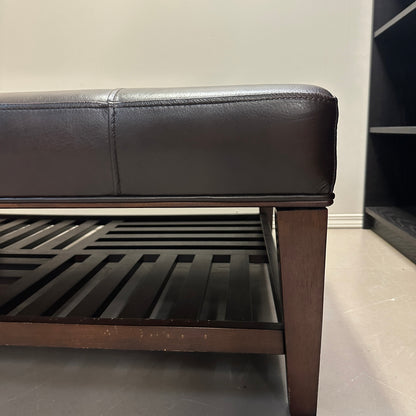 La-Z-Boy Brown Leather Ottoman
