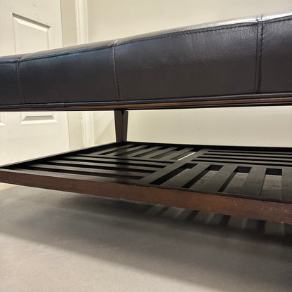 La-Z-Boy Brown Leather Ottoman