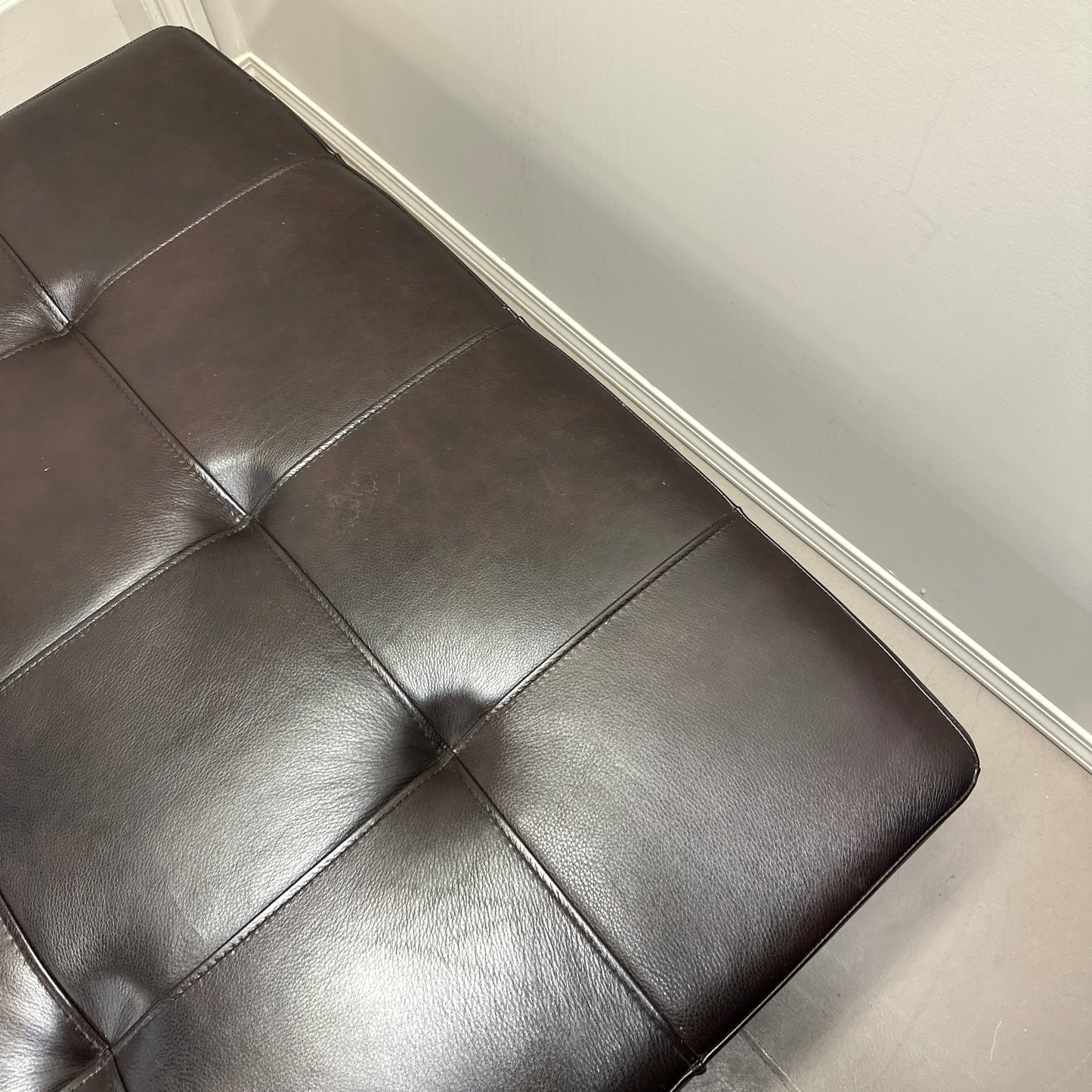 La-Z-Boy Brown Leather Ottoman