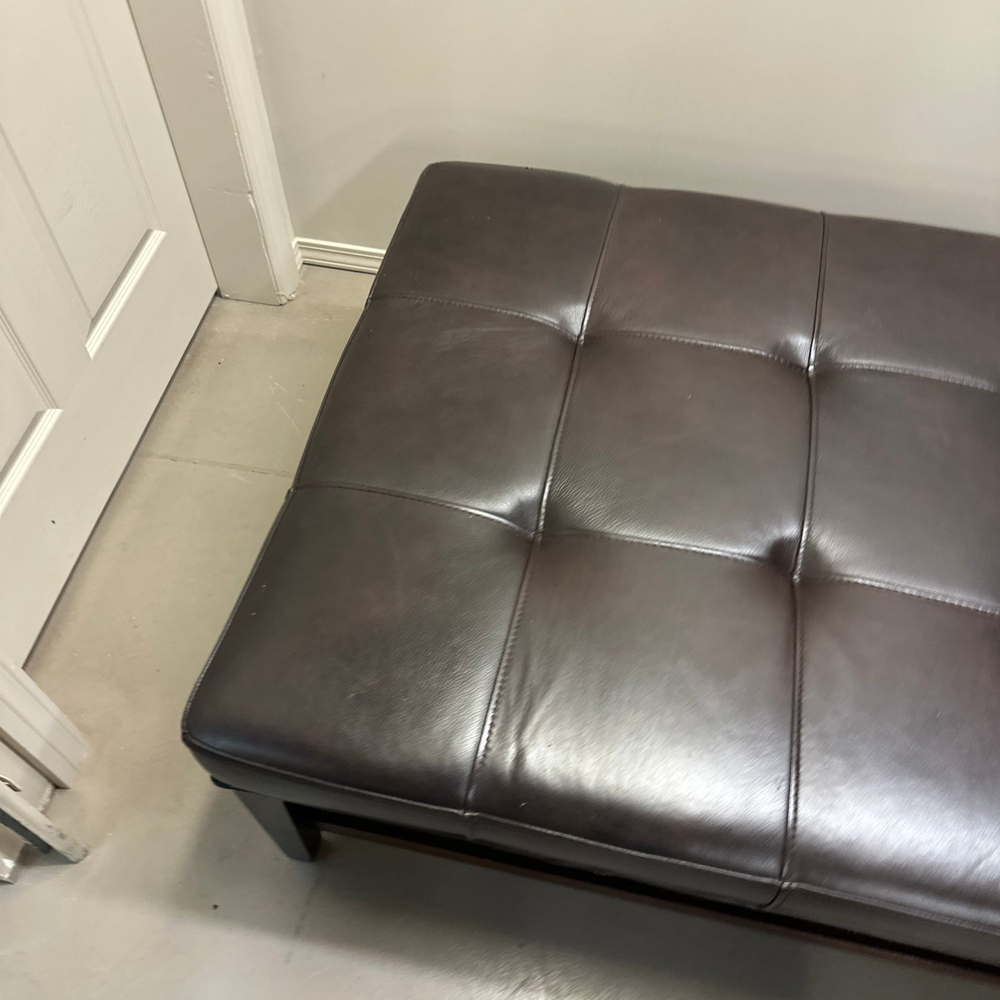 La-Z-Boy Brown Leather Ottoman