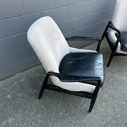 Danish Inspired Reynolds Accent Chairs (x2)