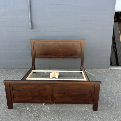 Solid Wood King Bed with Box Springs