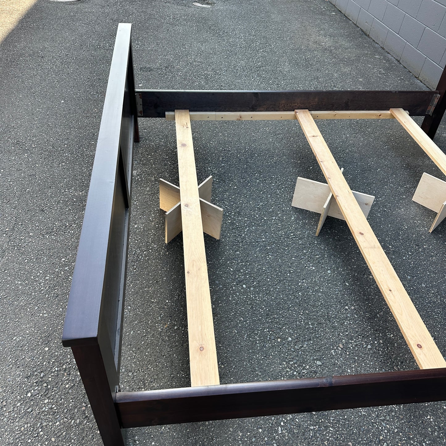 Solid Wood King Bed with Box Springs