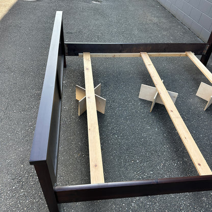 Solid Wood King Bed with Box Springs