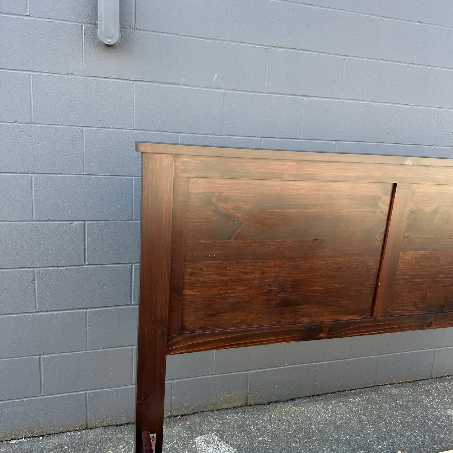 Solid Wood King Bed with Box Springs