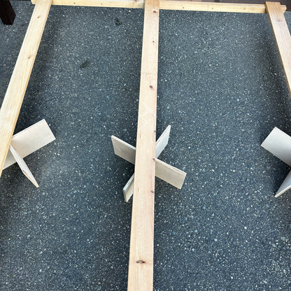 Solid Wood King Bed with Box Springs